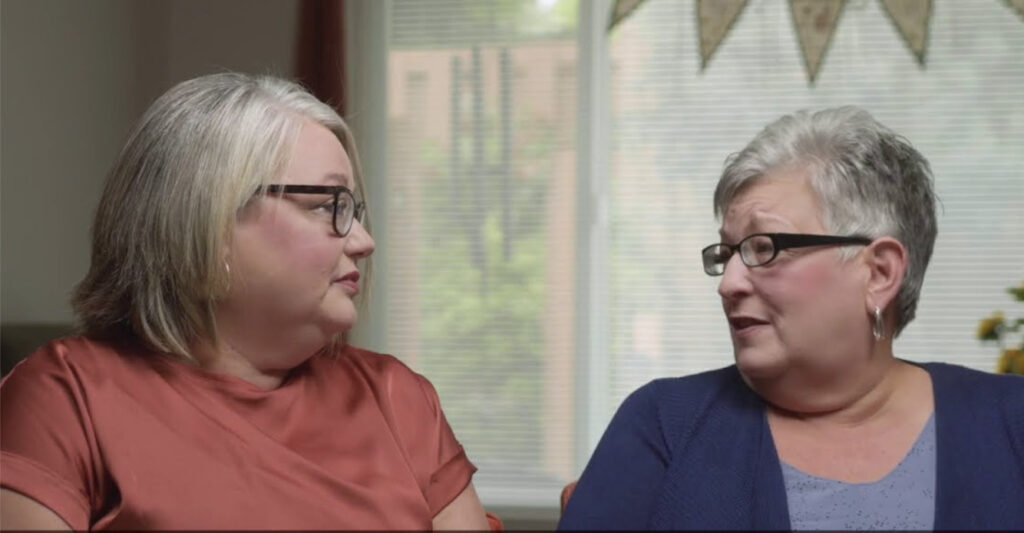 Springwood Court Video Thumbnail Senior Living Resident and Daughter looking at each other